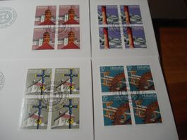Pro Patria 1996, FDC Satz + 4erblocks, Kirchen