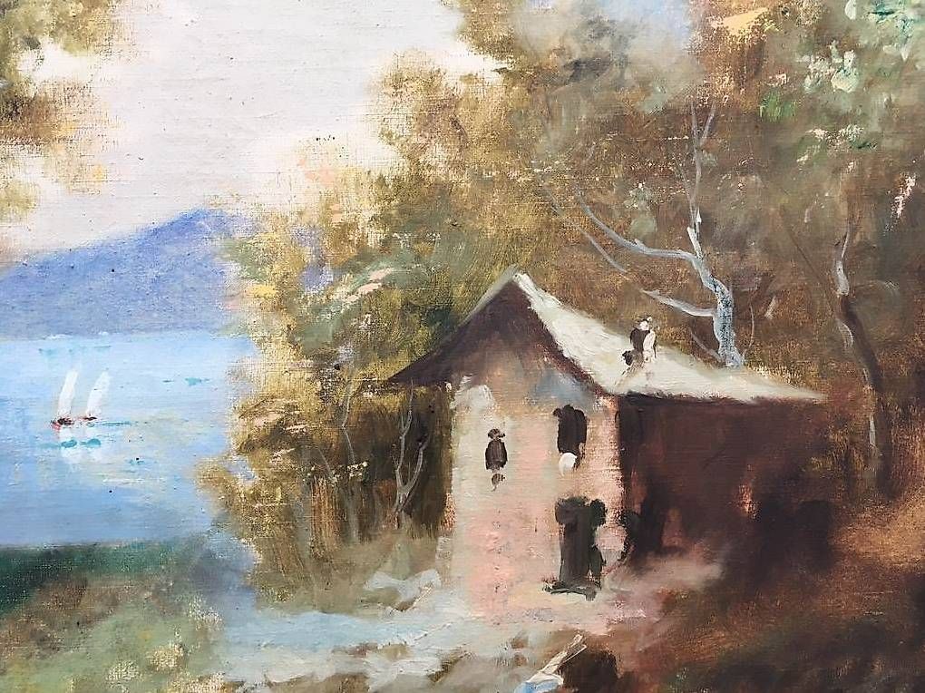 Gemälde: Peinture sur toile de Edouard Moreillon. – Gebraucht aus St. Maurice von Benoit12 1