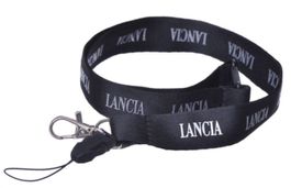 Lancia Laynard Schlüsselanhänger Bändel schwarz silber