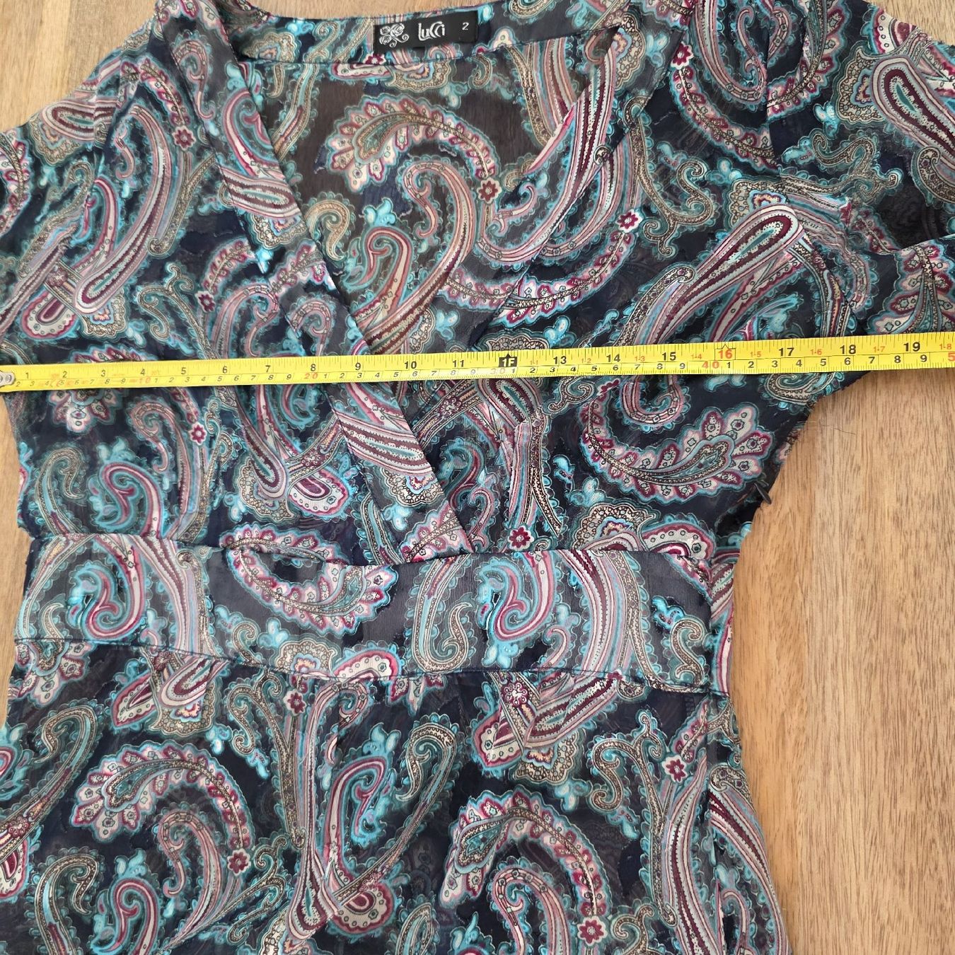 Kleider: Kleid mit Paisley-Muster Gr M ,Transparent  – Gebraucht aus Rheinsulz von Gilea 7
