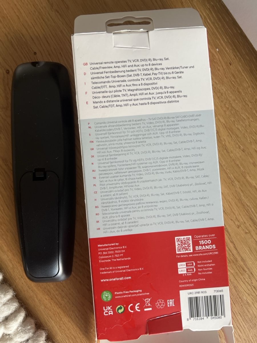 Telecomandi: One For All Fernbedienung – Nuovo (secondo la descrizione) da Horgen venduto da chr_9h9v 1