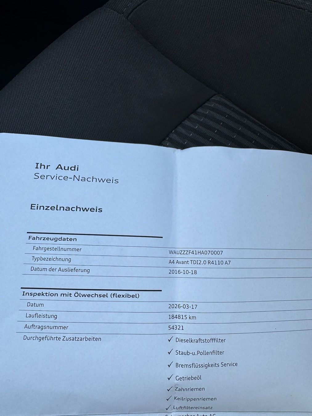 Audi Autos: AUDI A4 AVANT 2.0 TDI – D'occasion à Oberwil BL par Samsung010 8
