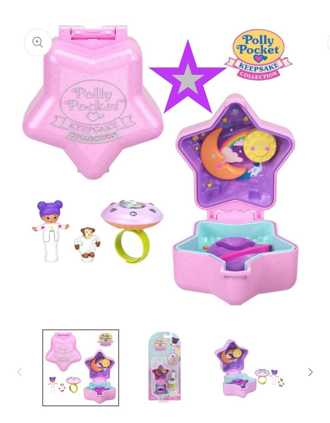 Polly Pocket Spielzeuge: Polly Pocket Keepsake Collection Stardream Ring Set – Neu und originalverpackt aus winterthur von Romabier1 3