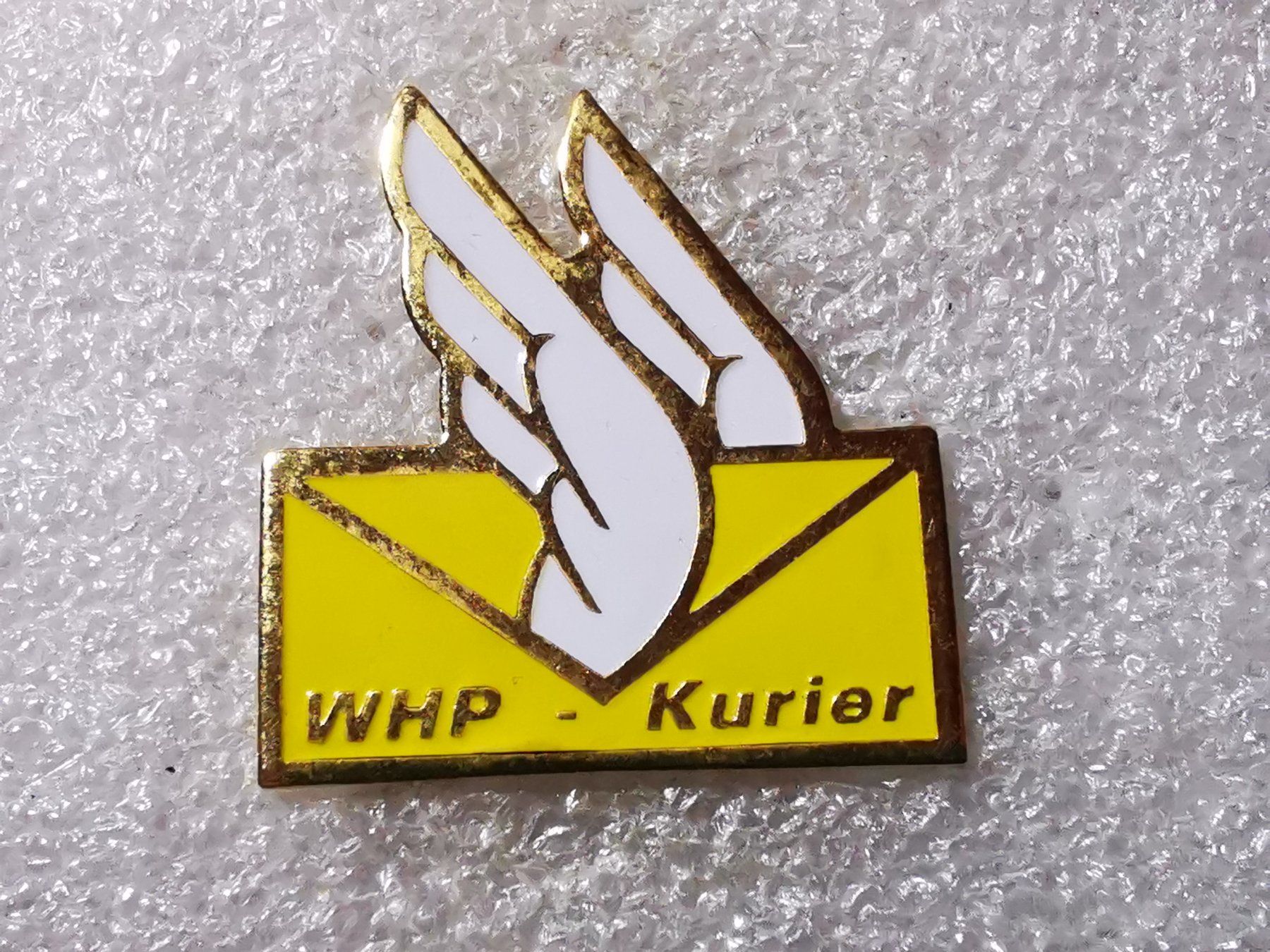 Placchette & Badge: Ansteckpin 55: WHP Kurier – Usato da Oppligen venduto da Pin-Fall-Shop