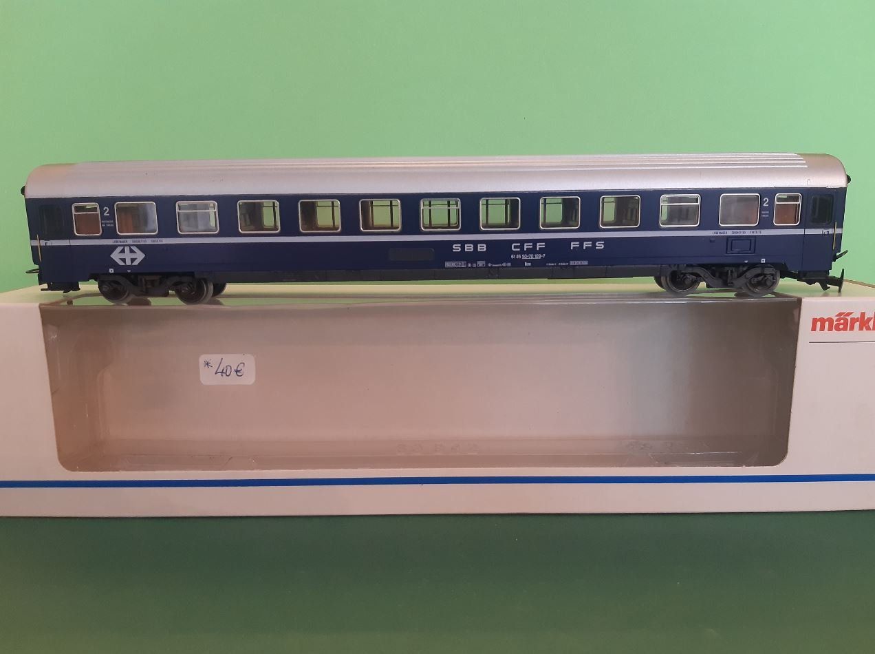 Märklin Modellini di ferrovie: Märklin Liegewagen der SBB, WS – Usato da Bassersdorf venduto da darki77