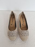Damen Pumps Tamaris Gr. 38 Beige mit Steinen