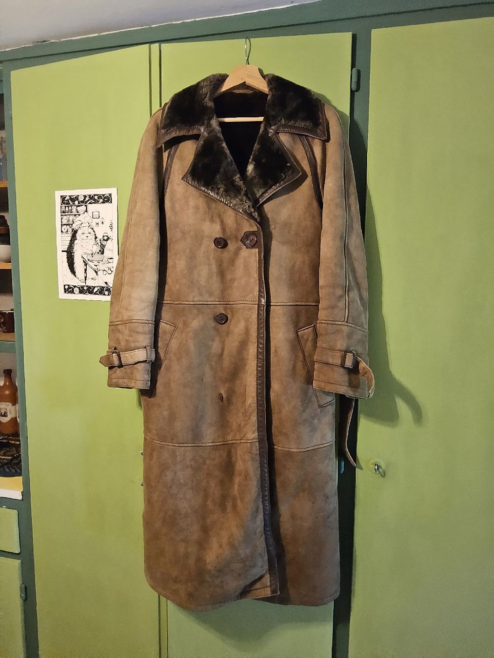 Mäntel: Vintage Lammfell Ledermantel 70s – Gebraucht aus Fribourg von Redleaf 2