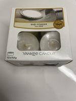 12 Yankee Candle Baby Powder Scented Tealights New