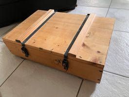 Coffre/Caisse de rangement en bois * 60x38x16cm * Restaurée