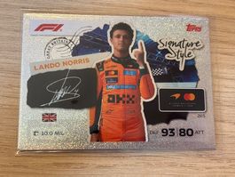 Topps Turbo Attax 2026 Signature Style 265 Lando Norris