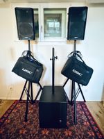 2x QSC K10 + Mackie HD1501 2.6 KW (RMS) Aktiv-PA Top Zustand