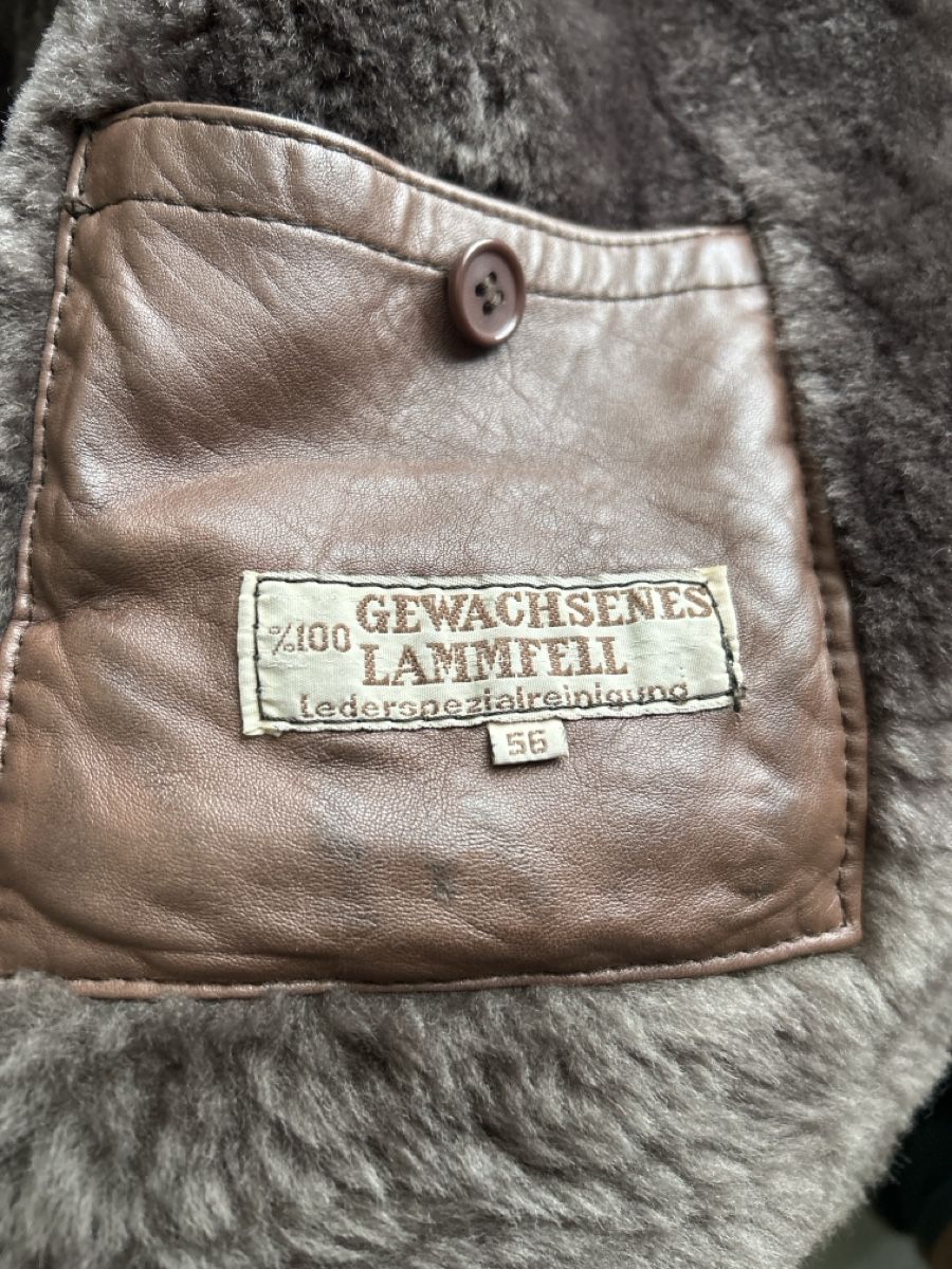 Cappotti: Lammfelljacke Herren Vintage Gr. 56 – Usato da Aeugstertal venduto da AntikAmbiente 2