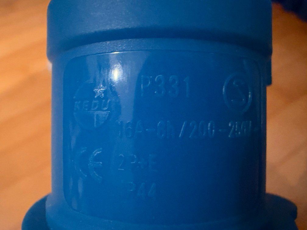 Fiches d'alim.: Stecker CEE16/6 230V blau PCE – D'occasion à Ehrendingen par KOLA16 1