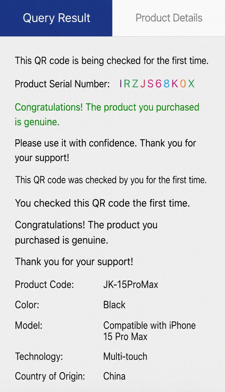 Telefoni cellulari / Smartphones: Ecran iPhone 15 Pro Max (LTPS) JK - Support IC Change - 90Hz – Nuovo e nell'imballaggio originale da Morges venduto da DA-repa 2