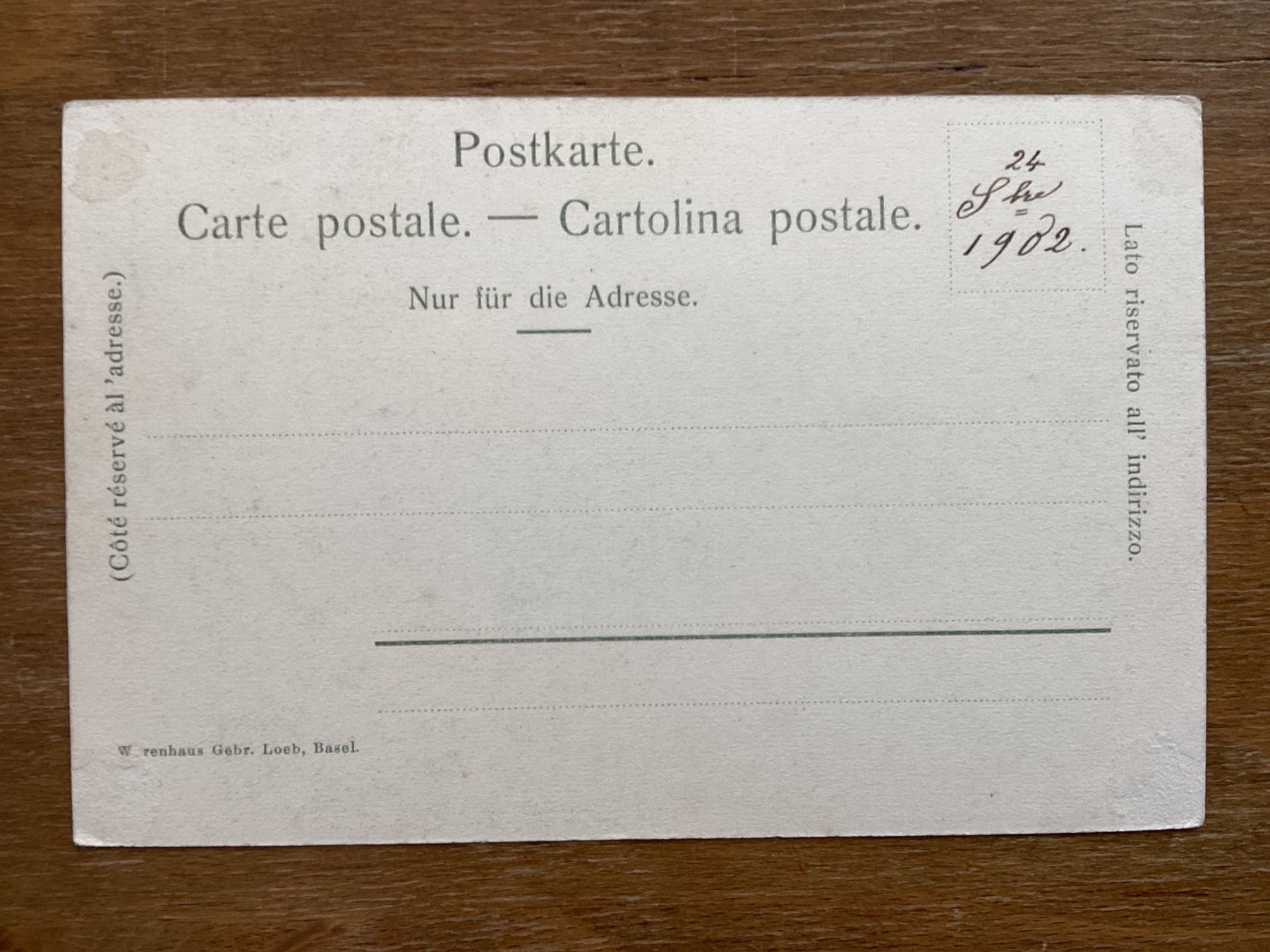 Ansichtskarten: AK Basel St. Johanntor 1902 – Gebraucht aus Zürich von Tolima194 1