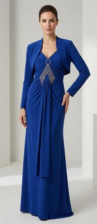Elegantes Abendkleid mit passender Jacke wie neu