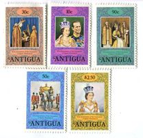 Briefmarken "Königin Elisabeth II". Antigua