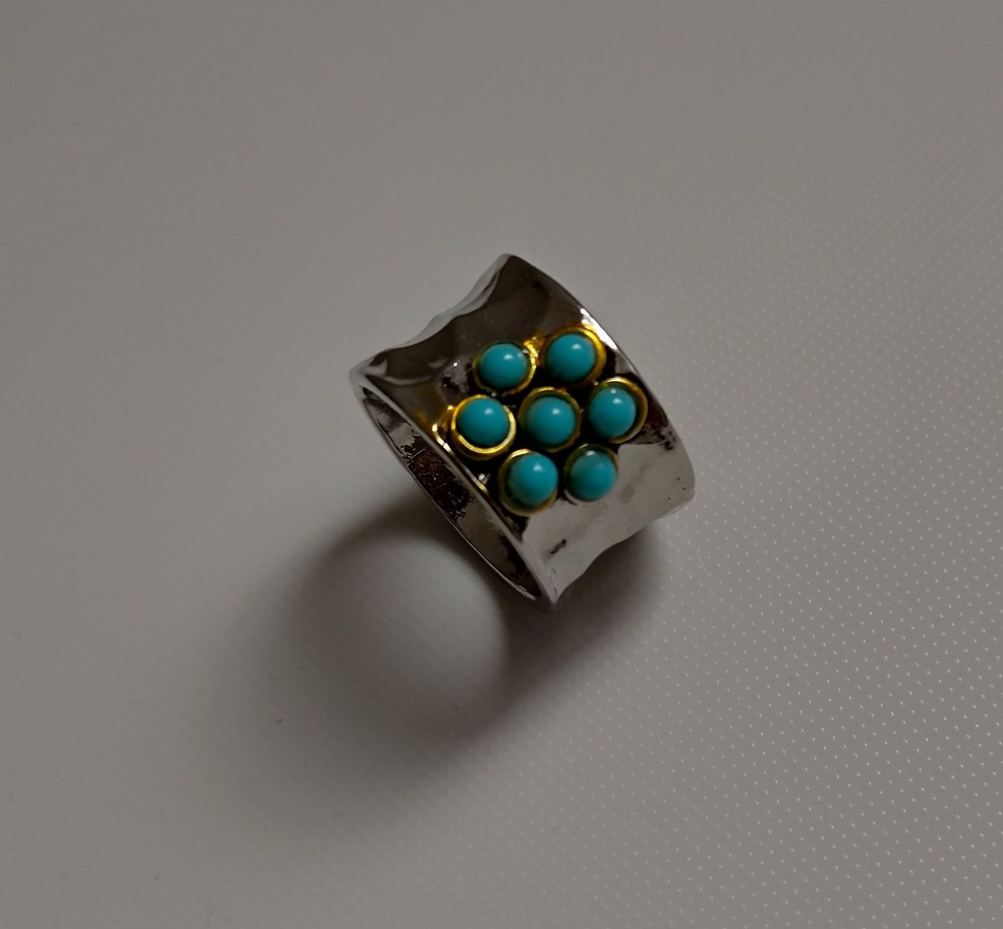 Anelli: RING SILBER 925 MIT TÜRKIS – Usato da Romanshorn venduto da Glitzer-Paradies 2