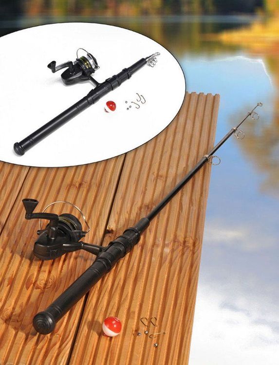 Fischerrute Angel-Set Teleskoprute 1,6m (Neu und originalverpackt) in ...