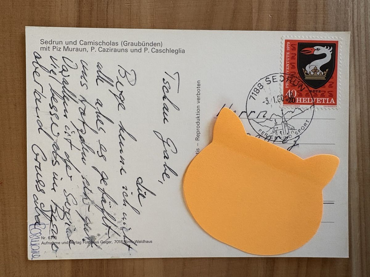 Cartoline postali: AK von Sedrun mit Bergpanorama – Usato da Rümlang venduto da Kartenpost1 1