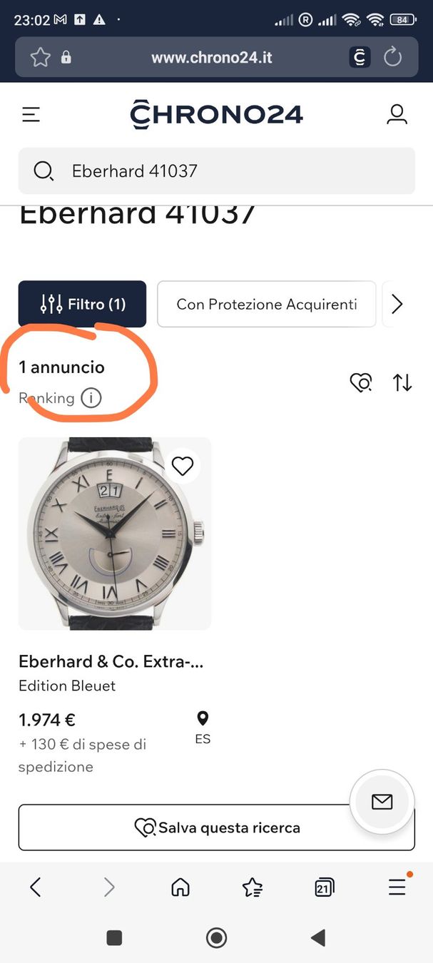 Eberhard & Co. Montres: Eberhard Extra Fort ref. 41037 – D'occasion à Lugano par Franci1718 1