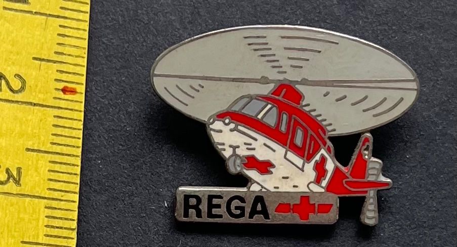 Swiss Placchette & Badge: Rega Helikopter/ pin – Usato da Wabern venduto da DaxKarten-75