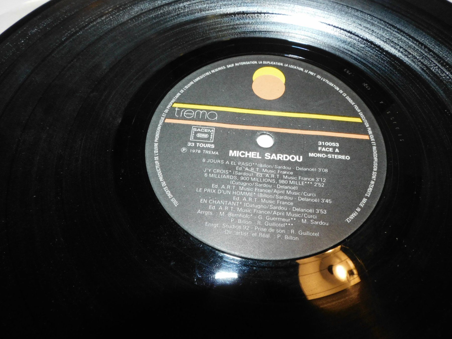 Dischi in vinile: LP - 1978 Michel Sardou - Schallplatte -  1978    LP – Usato da Sursee venduto da 76 5