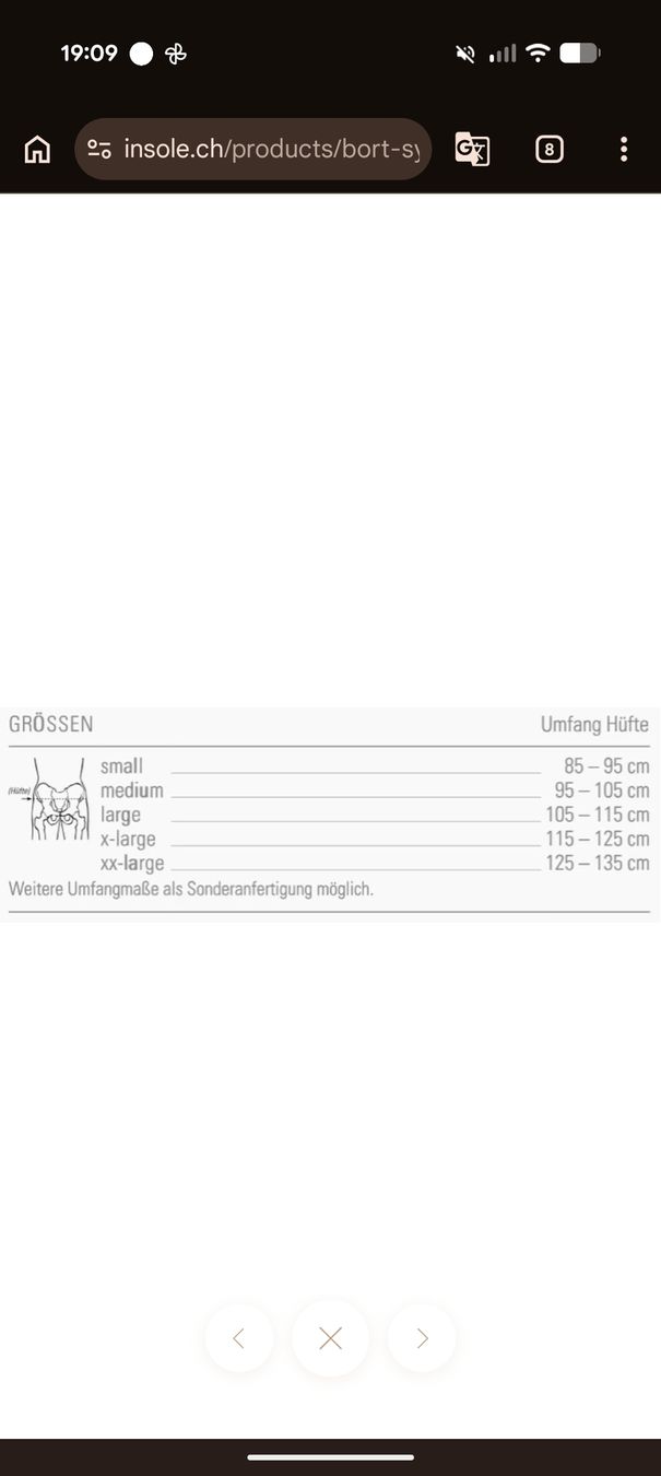 Bort Cinture: BORT Symphysen-Gürtel, Grösse L – Nuovo (secondo la descrizione) da Zürich venduto da rah_5p85 2