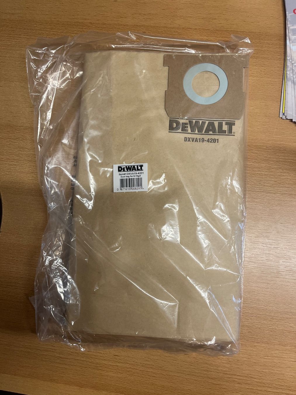 Altro per la casa: Papierfilterbeutel / Staubbeutel zu DeWalt Staubsauger – Nuovo e nell'imballaggio originale da Rüttenen venduto da atwork-tools 1