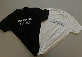 T-shirts humoristiques en lot, parfait pour l'été ! T M