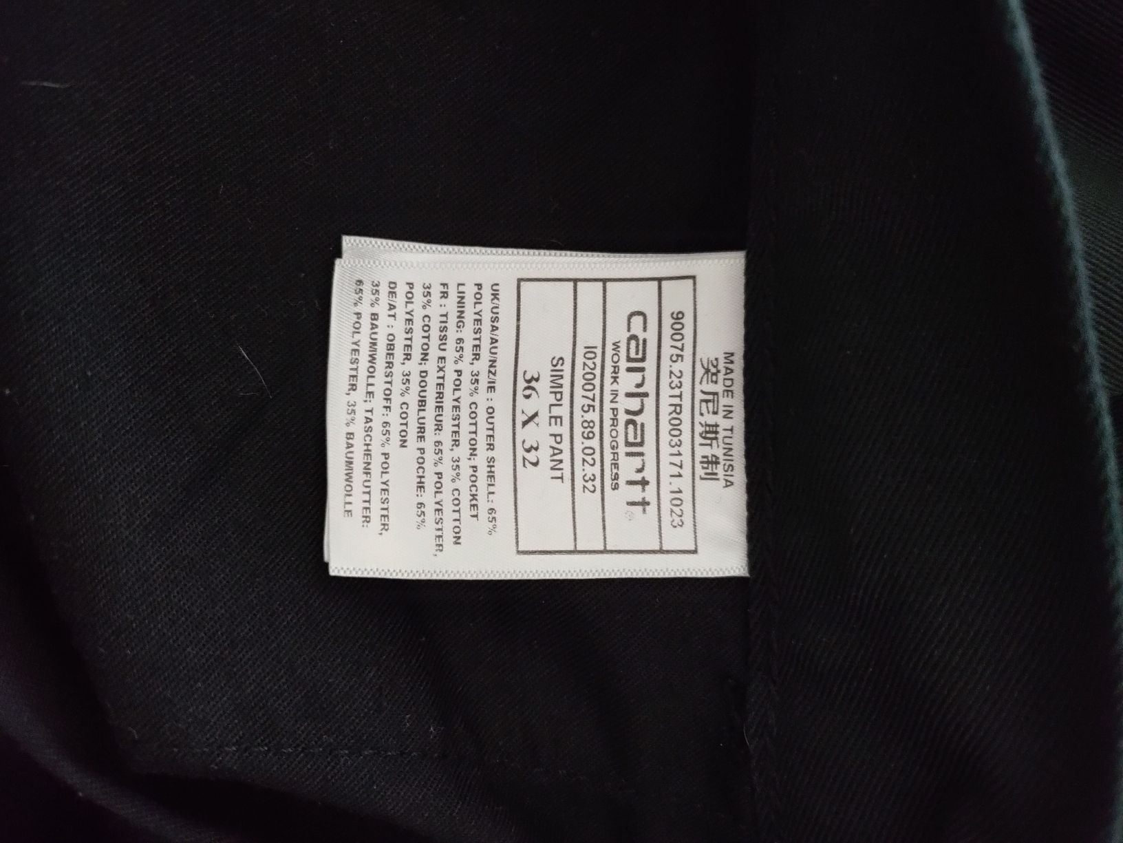 Carhartt Pantaloni: Carhartt Simple Pant Hose – Nuovo (secondo la descrizione) da Malters venduto da rudi_0815 2