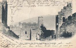 Sion - Inérieur des Ruines 1904