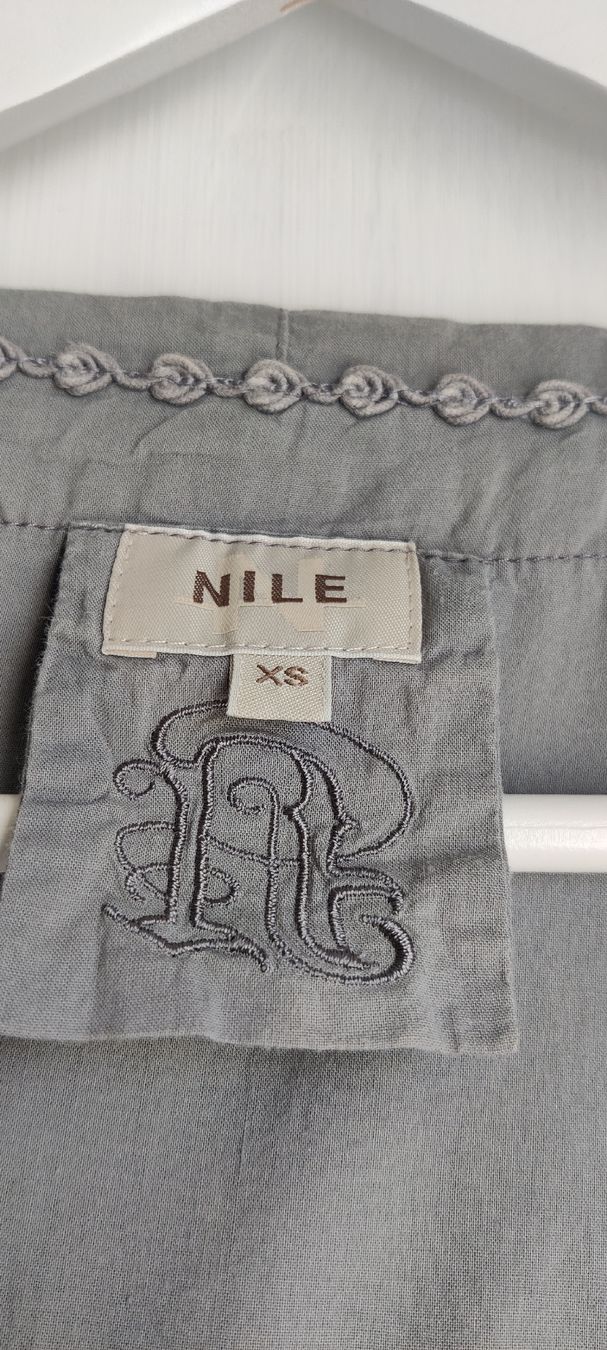 Nile Camicette: Nile Bluse, Grösse XS, Grau mit Kapuze – Usato da Langendorf venduto da heimlisbach 1