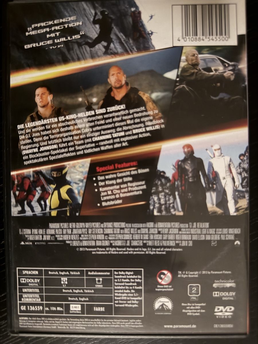 Tutti i DVDs: G.I. Joe Die Abrechnung neuwertig – Usato da Lausen venduto da EisAmStiel94 1