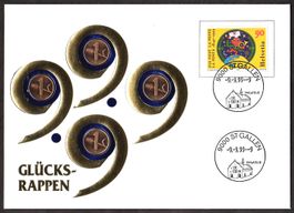 Numisbrief, Jahres-Glücks-Rappen-Brief, -9.-9.99--9