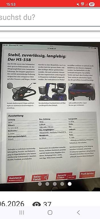 Elektromobile: Elektromobil – Gebraucht aus Neuenegg von bachopa1 3