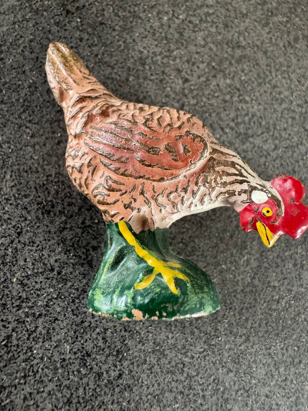 Figuren: Elastolin O&M Hausser Germany antike Spielfigur "Huhn" – Gebraucht aus Fribourg von tschjoly