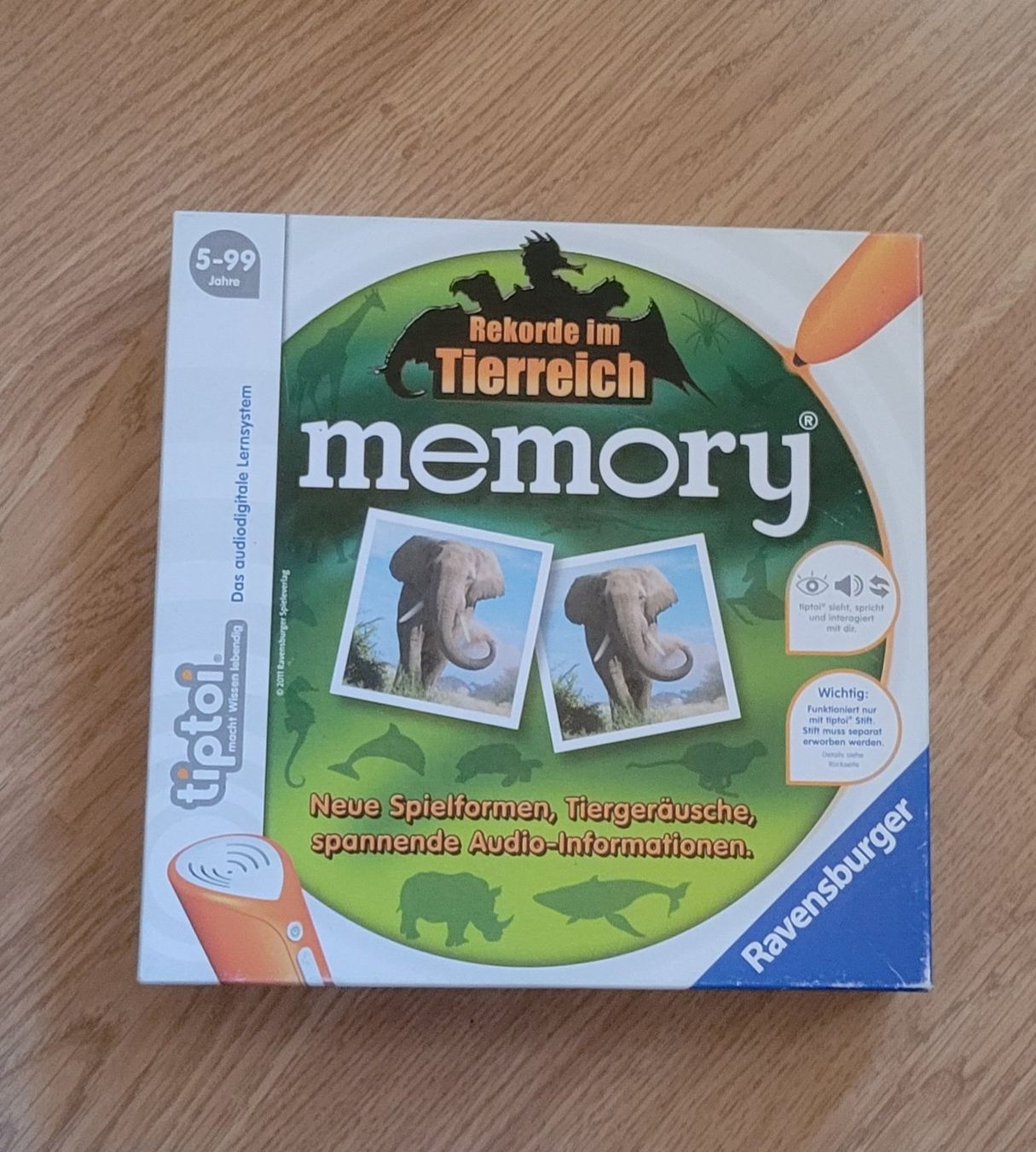 Ravensburger Jeux: Tiptoi Memory Rekorde im Tierreich – D'occasion à Obergoldbach par _M_H_O_