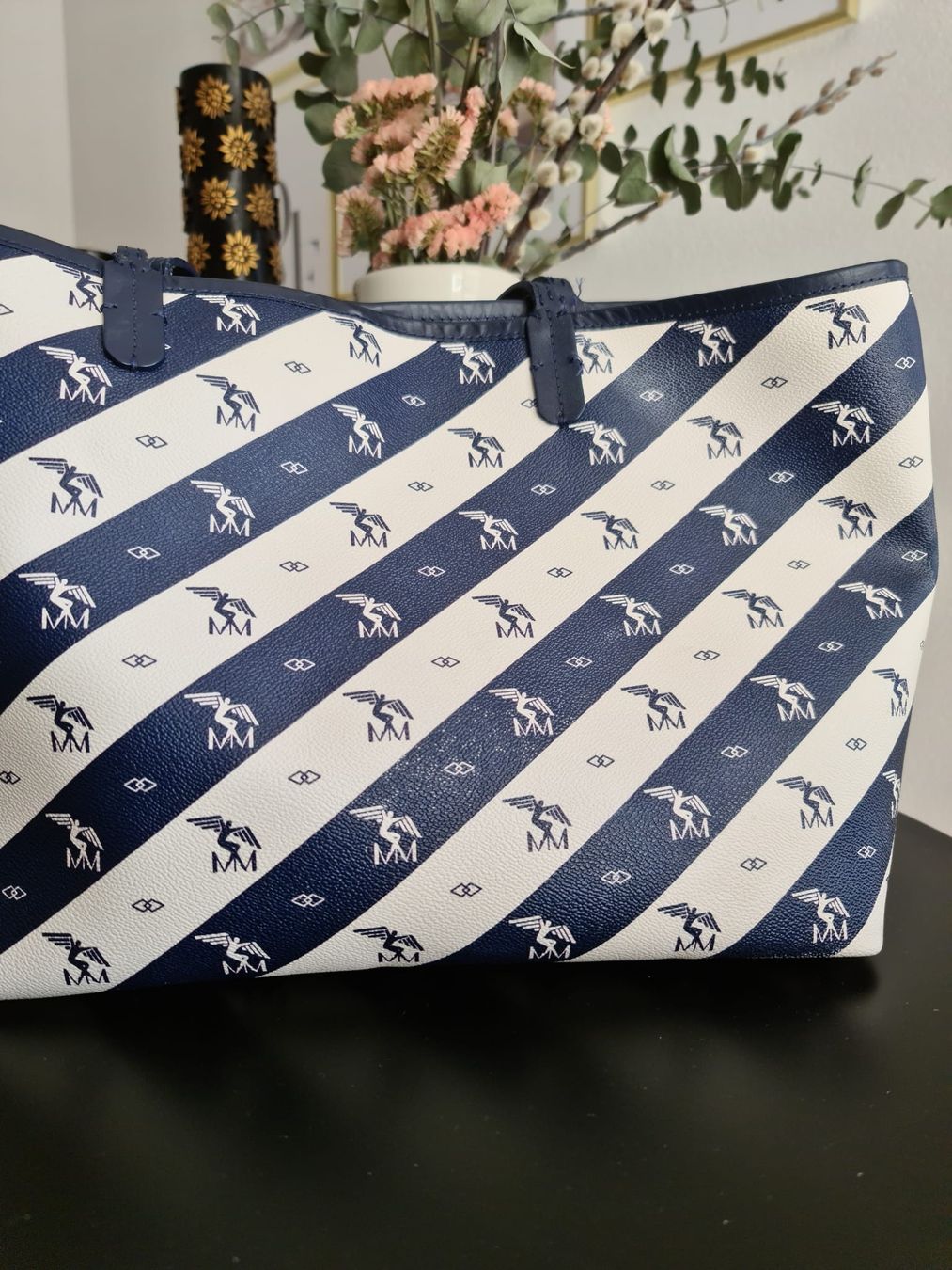Maison Mollerus Borse da donna: MAISON MOLLERUS Shopper Bern / Special Edition, weiss/blau – Usato da Aadorf venduto da nad_n7rr 2