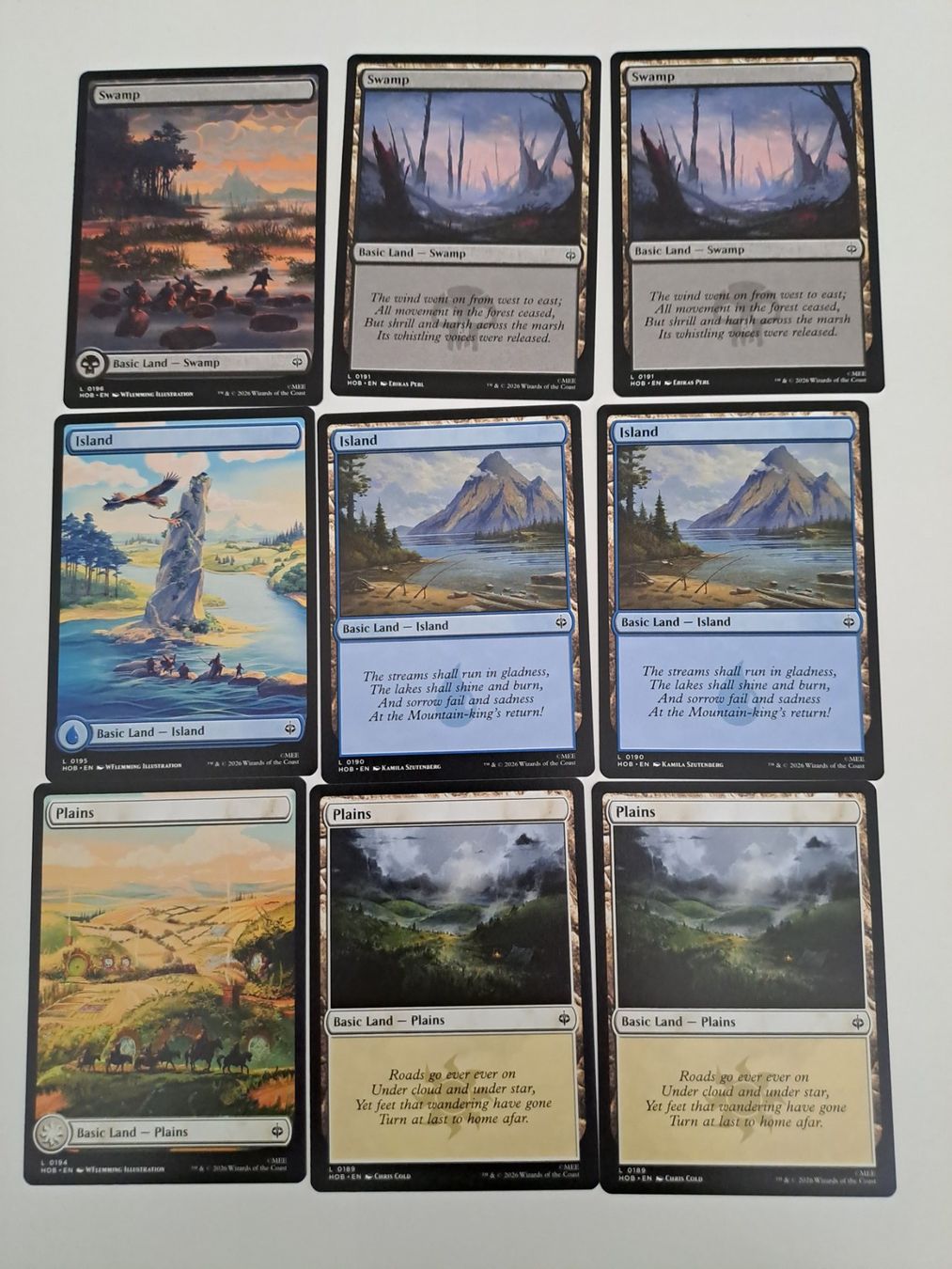 Magic The Gathering Carte collezionabili: Mtg Der Hobbit Fullartländer foil usw – Usato da Lüchingen venduto da taumin 3
