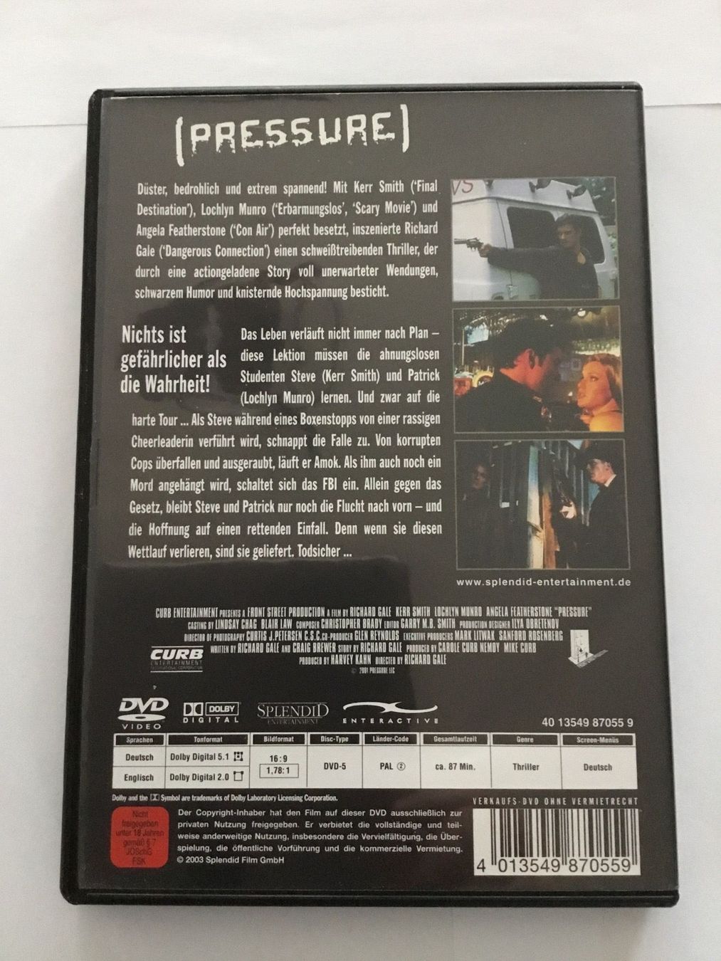 Tutti i DVDs: Pressure dvd – Usato da Blauen venduto da berlingo65 1