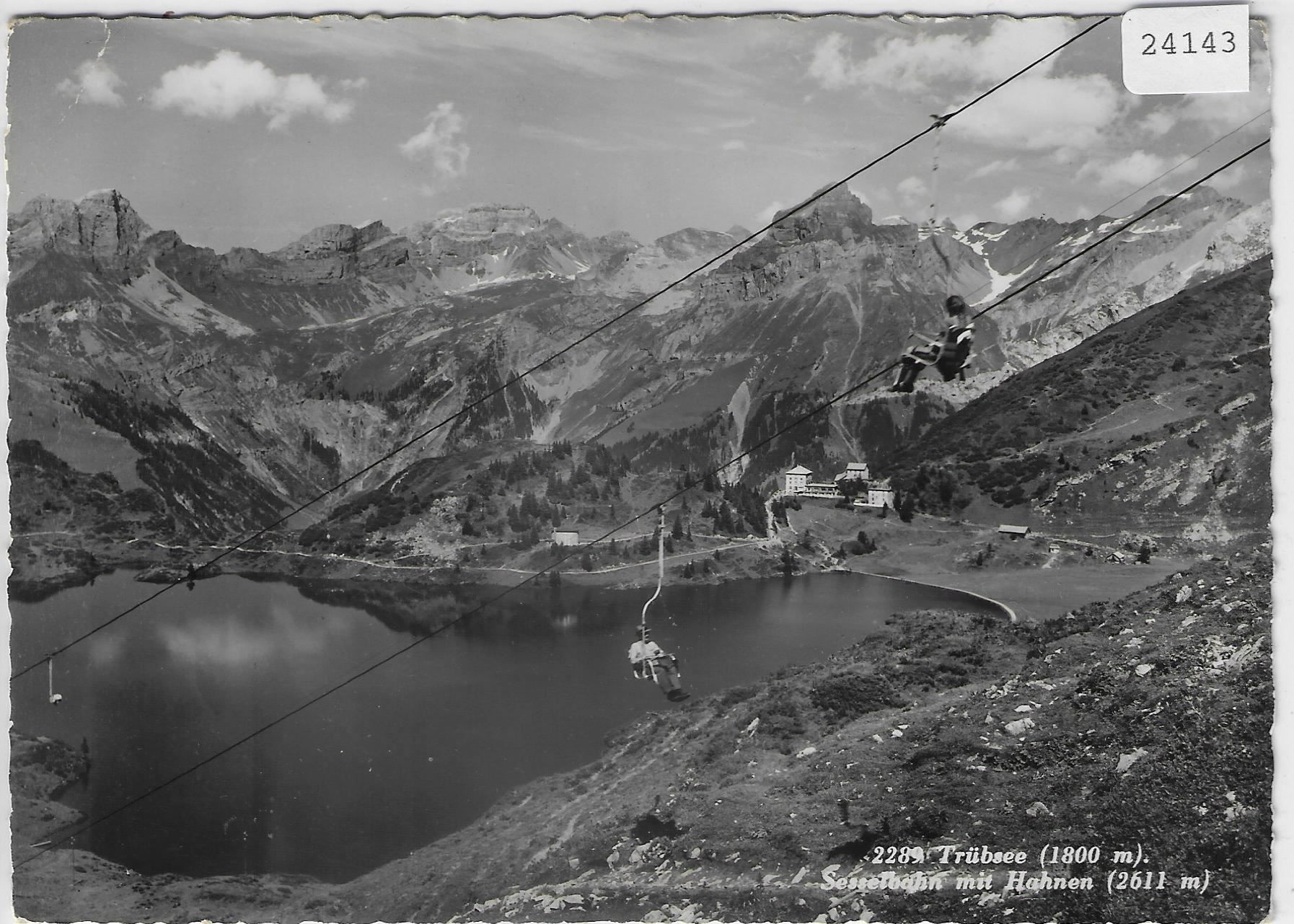 Cartes postales: Trübsee Sesselbahn mit Hahnen – Antique à Ettingen par Kartenplanet