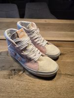 Vans Sk8-Hi, Rosa/Blau, Cord, Gr. 38