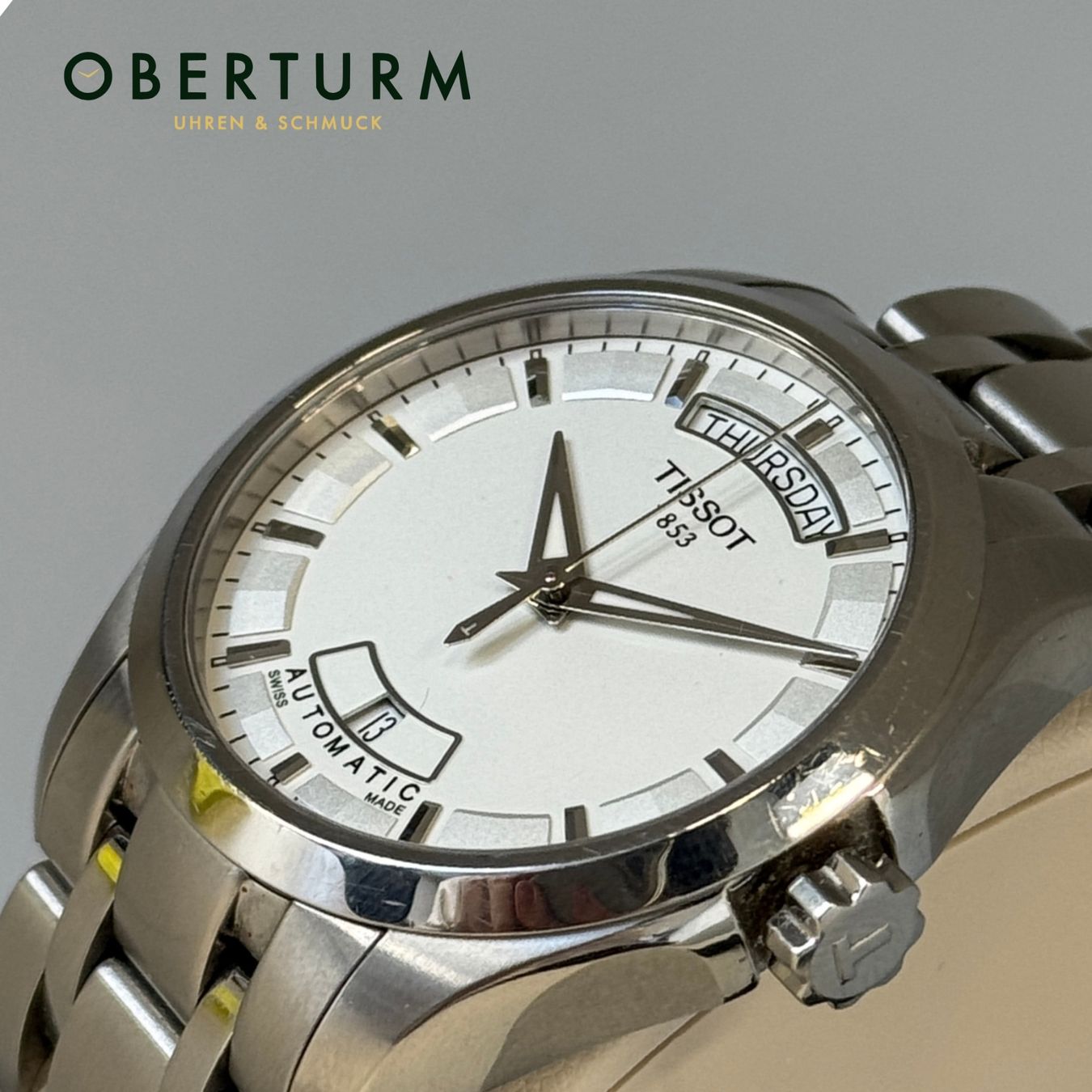Tissot Orologi: Tissot Couturier Automatic 40mm Ref. T035.407.11.031.00 Box – Usato da Brugg AG venduto da Oberturm 1