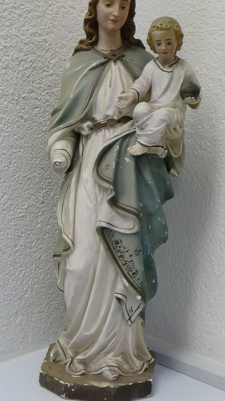 Sculture & Statue: Antike Madonna mit Kind von 1909 Gips – Usato da Wiedlisbach venduto da Bobesch10 2