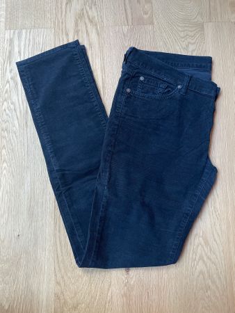7 for all mankind Cord Hose schwarz