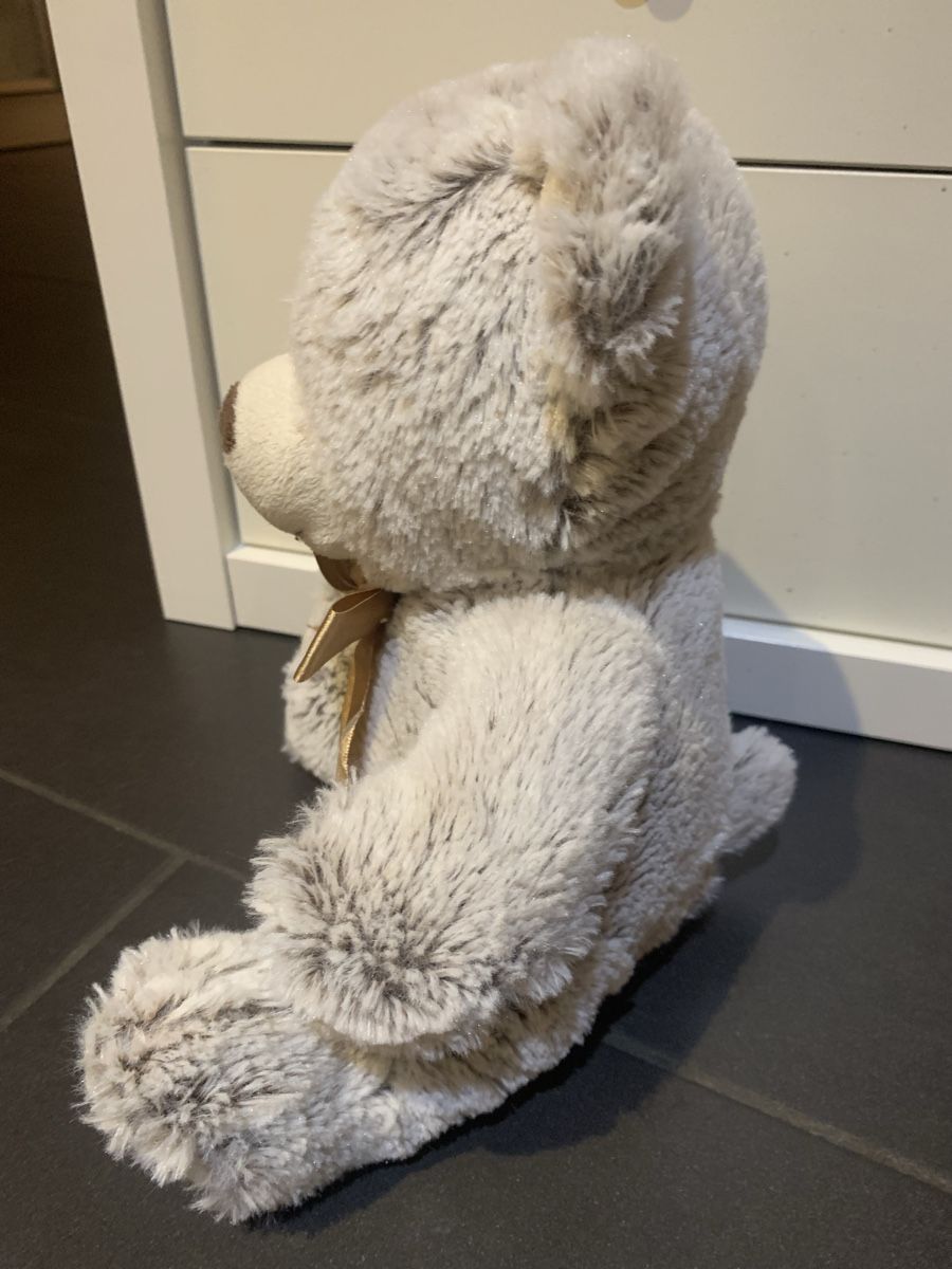 Migros Giocattoli: MIGROS Teddybär hellbraun mit Schleife – Usato da Winterthur venduto da amapola 4