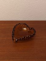 Vintage Herz Schale Murano Glas Design Aschenbecher 1970er