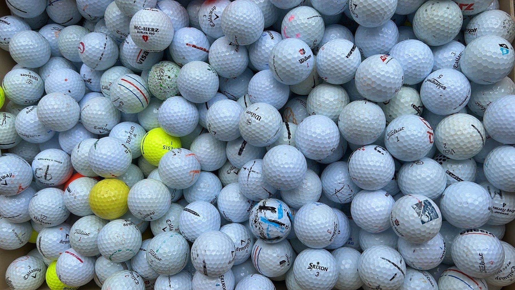 Ballons: Golfbälle gemischt 415 Stück – D'occasion à Noflen BE par Bidue