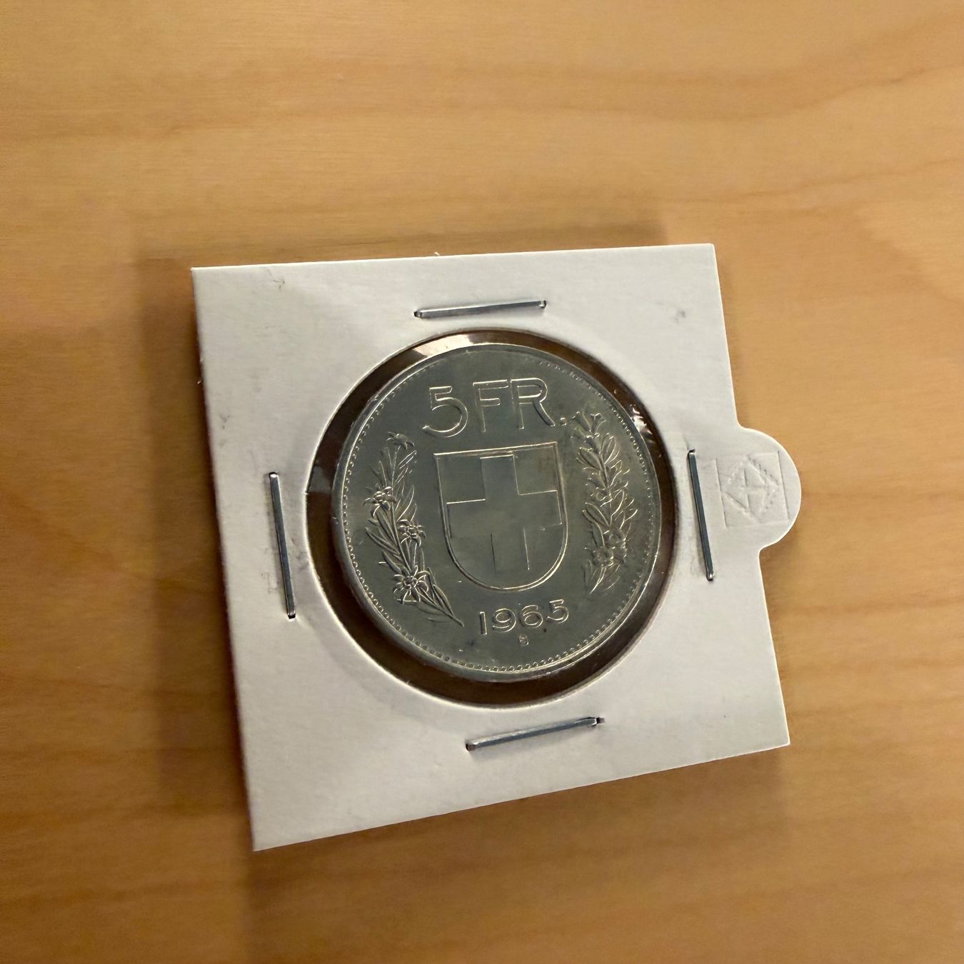 Tutti le monete: Schweizer Silbermünze 5 Franken 1965 – Usato da Wädenswil venduto da NicolaGB